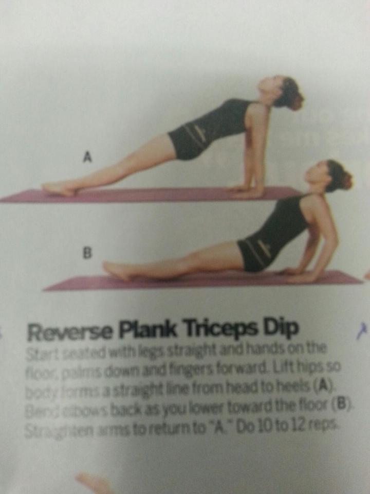 Reverse Plank Triceps Dip